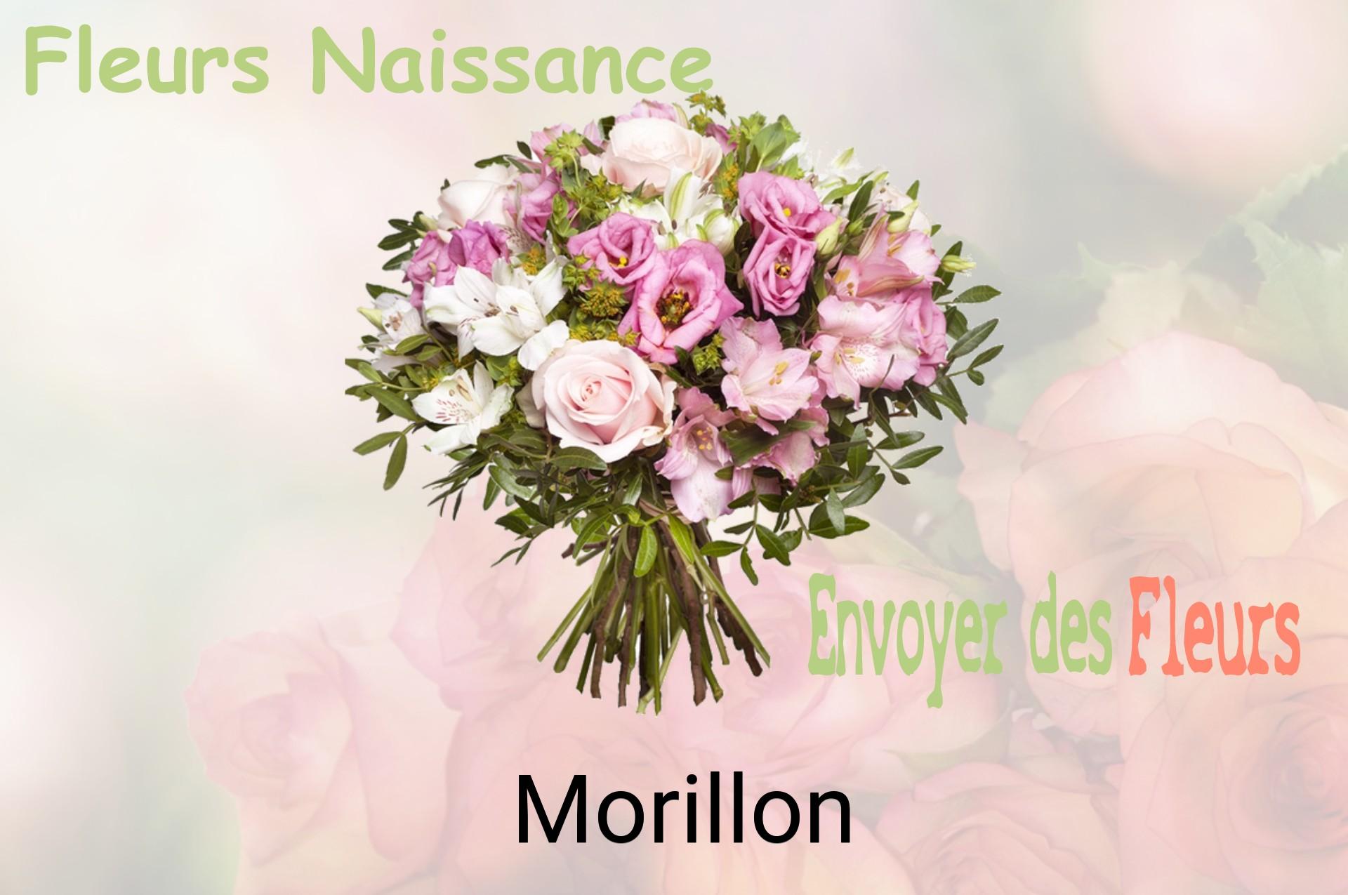 Bouquet de fleurs de naissance livré à Morillon
