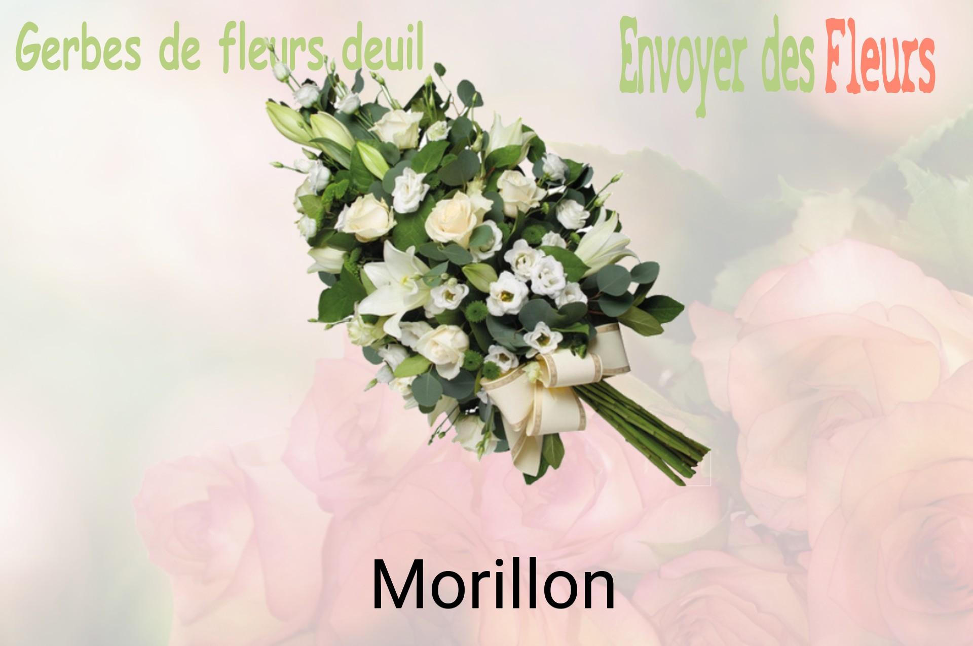 Gerbe de fleurs de deuil livrée à Morillon